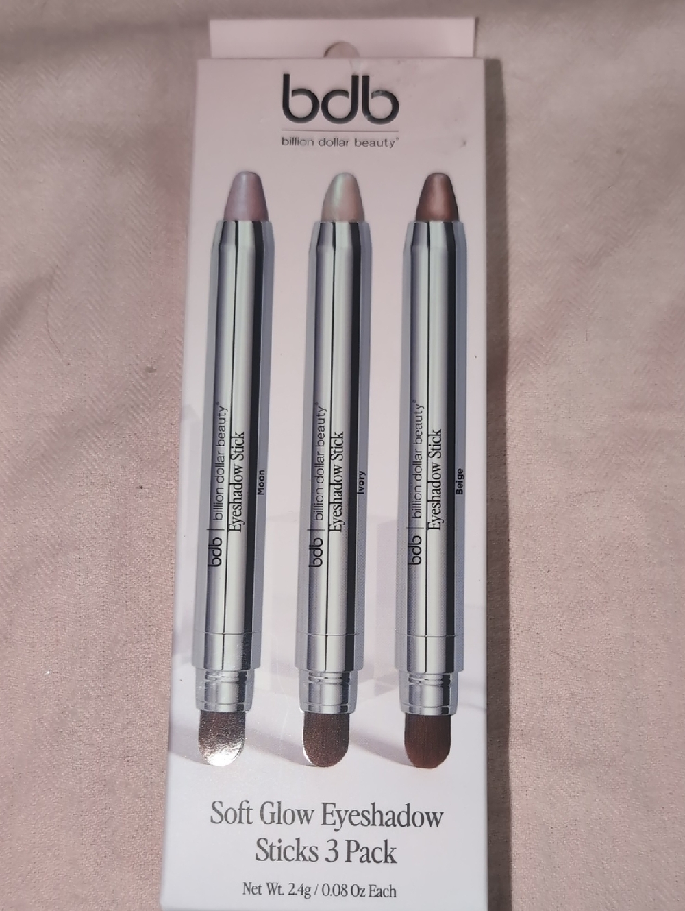 Soft Glow Eyeshadow Sticks - 3 Pack (Purple/Ivory/Beige)-New